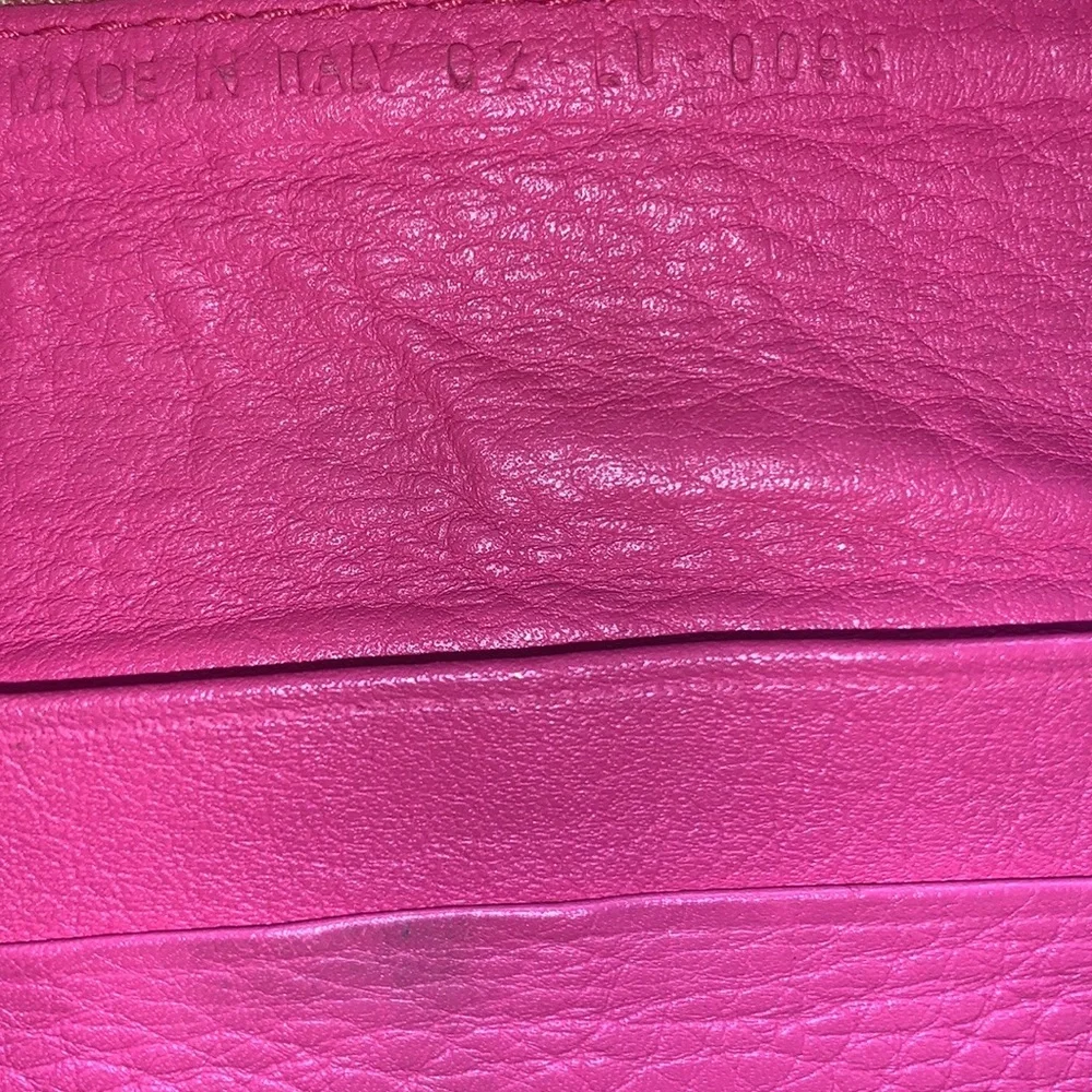 Christian Dior Dorrisimo Pink Monogram‎ Trotter Long Flap Wallet serial #